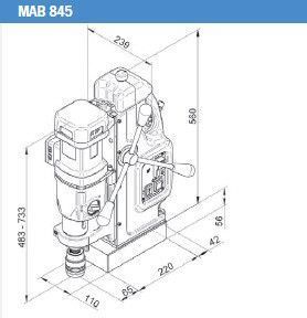 Свердлильний верстат на магнітному підставі MAB 845 BDS Maschinen (Німеччина)