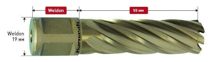 Корончаті свердло Karnasch Gold-Line 50 HSS-XE Weld. d = 12 мм