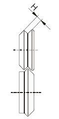 SD4 Ролики для двойного наклонного зига RAS 011 366