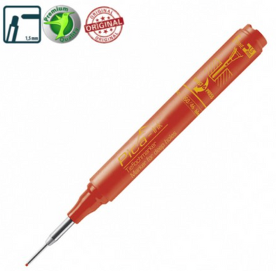 Маркер фирменный с длинным носиком Pica-Ink Deep Hole Marker, красный