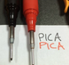 Маркер фирменный с длинным носиком Pica-Ink Deep Hole Marker, красный