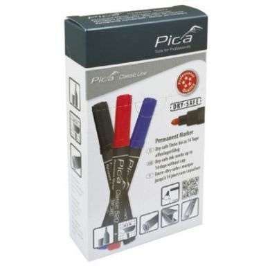 Маркер перманентний Pica Classic Permanent Marker bullet tip, зелений