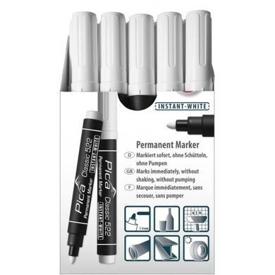 Перманентний маркер Pica Classic INSTANT-WHITE, білий