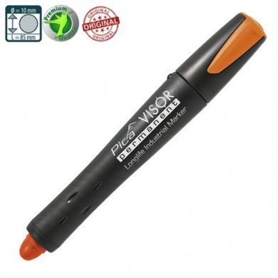 Сухий промисловий маркер PICA VISOR permanent Longlife Industrial Marker, Fluo-Orange